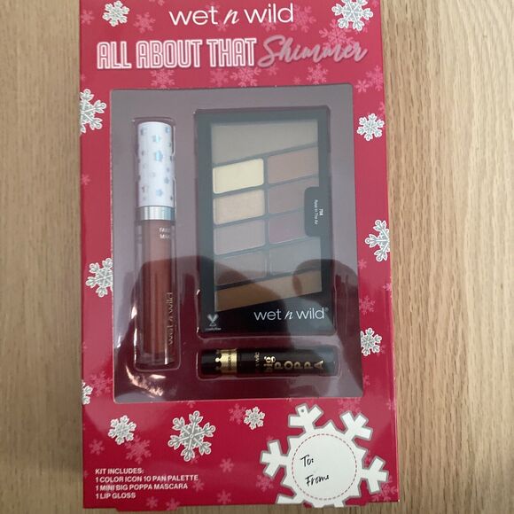 Wet n Wild All About That Shimmer Gift Set - Palette, Mascara & Gloss - Picture 1 of 6